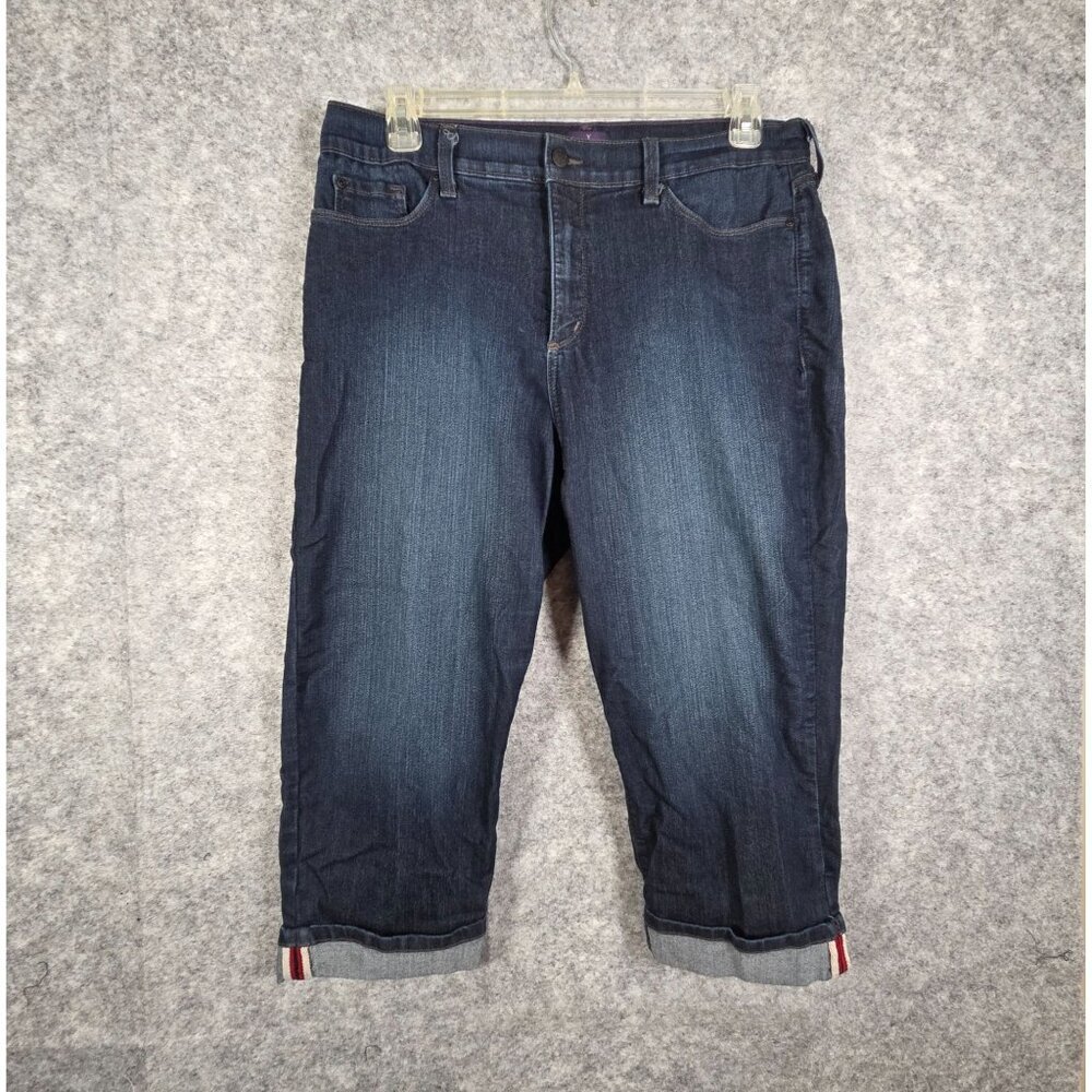 NYDJ Women's Cropped Jeans Blue Size 16